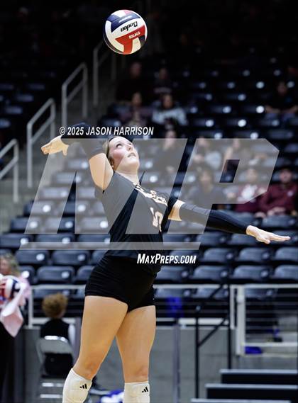 Thumbnail 1 in Jewett Leon vs. Nocona (UIL 2A D1 Volleyball Final) photogallery.