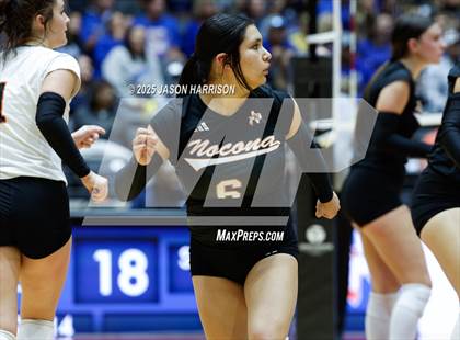 Thumbnail 1 in Jewett Leon vs. Nocona (UIL 2A D1 Volleyball Final) photogallery.