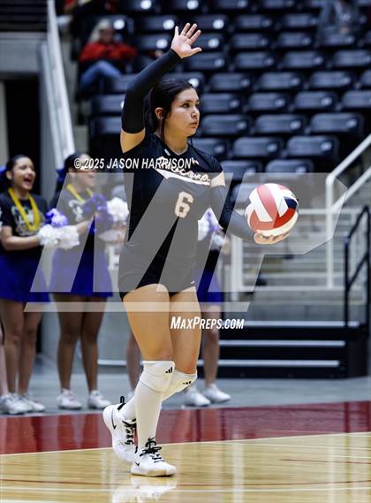 Thumbnail 1 in Jewett Leon vs. Nocona (UIL 2A D1 Volleyball Final) photogallery.