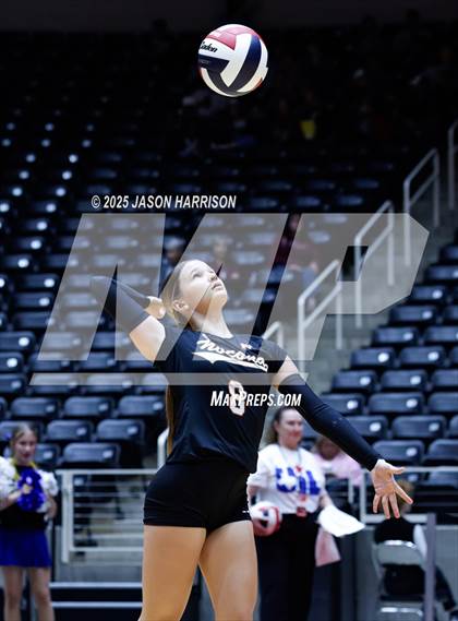 Thumbnail 2 in Jewett Leon vs. Nocona (UIL 2A D1 Volleyball Final) photogallery.
