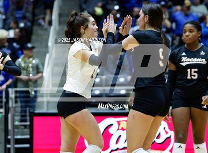 Thumbnail 1 in Jewett Leon vs. Nocona (UIL 2A D1 Volleyball Final) photogallery.