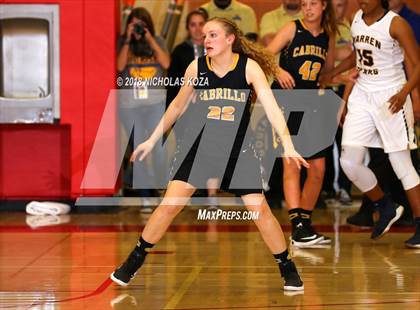 Thumbnail 2 in Cabrillo vs. Warren (CIF SS Division 3AA Finals) photogallery.