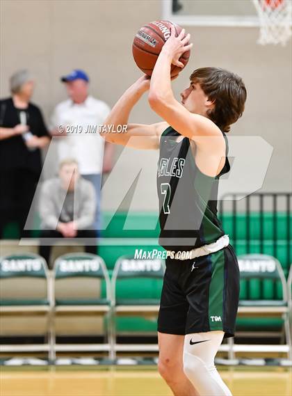 Thumbnail 3 in Huckabay vs Trinity Christian (Santo Tournament) photogallery.