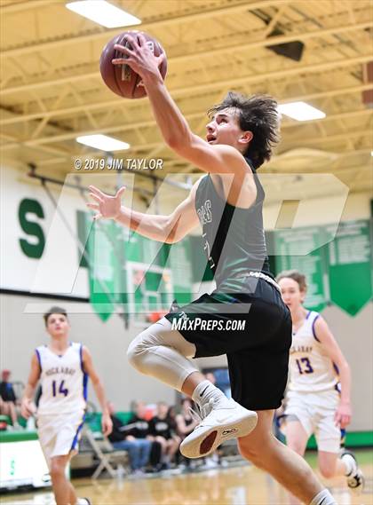Thumbnail 2 in Huckabay vs Trinity Christian (Santo Tournament) photogallery.