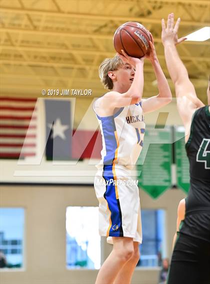Thumbnail 1 in Huckabay vs Trinity Christian (Santo Tournament) photogallery.