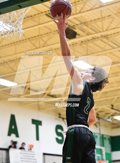 Thumbnail 1 in Huckabay vs Trinity Christian (Santo Tournament) photogallery.