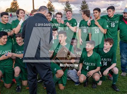 Thumbnail 1 in Marshall vs Garces Memorial (CIF State SoCal D5 Final) photogallery.