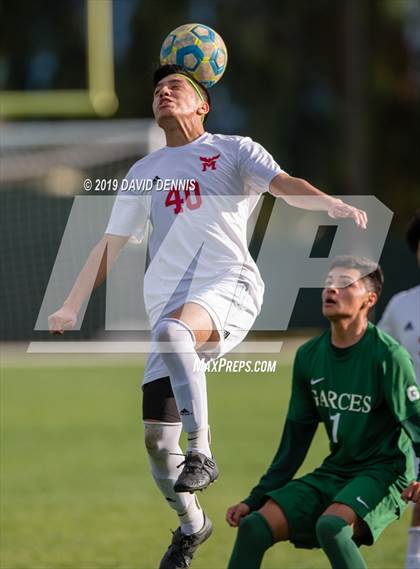 Thumbnail 2 in Marshall vs Garces Memorial (CIF State SoCal D5 Final) photogallery.