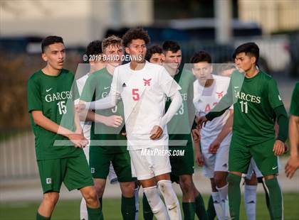 Thumbnail 3 in Marshall vs Garces Memorial (CIF State SoCal D5 Final) photogallery.