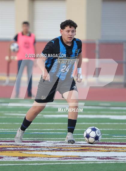 Thumbnail 2 in Juarez-Lincoln vs. Porter (UIL Boys Soccer 5A D2 Bi-District) photogallery.
