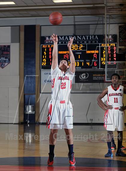 Thumbnail 2 in San Marino @ Maranatha  (CIF SS D4AA First Round Playoff) photogallery.