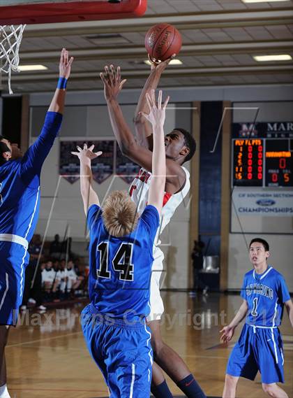 Thumbnail 2 in San Marino @ Maranatha  (CIF SS D4AA First Round Playoff) photogallery.