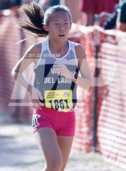 Thumbnail 2 in CIF State Cross Country Championships (Girls D3 Race) photogallery.