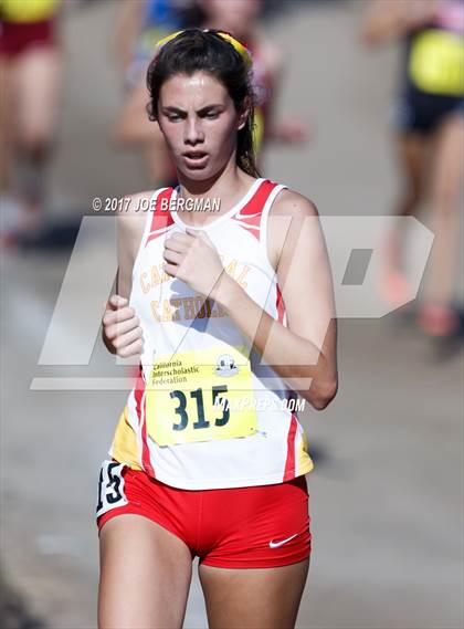 Thumbnail 1 in CIF State Cross Country Championships (Girls D3 Race) photogallery.
