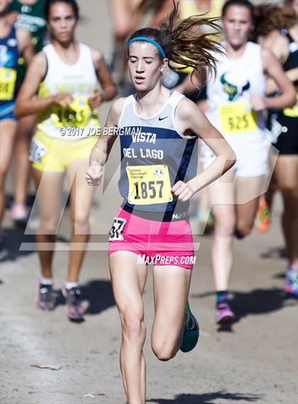 Thumbnail 2 in CIF State Cross Country Championships (Girls D3 Race) photogallery.