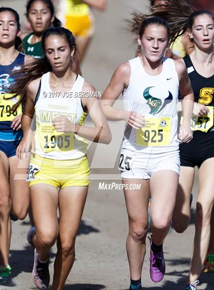 Thumbnail 1 in CIF State Cross Country Championships (Girls D3 Race) photogallery.