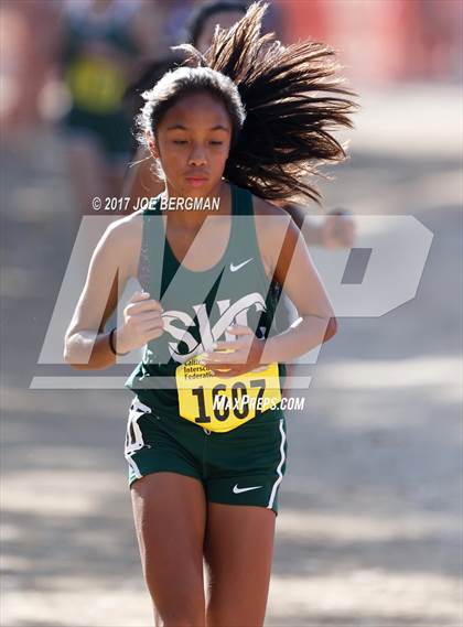 Thumbnail 2 in CIF State Cross Country Championships (Girls D3 Race) photogallery.