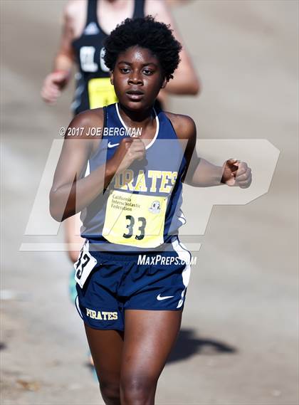 Thumbnail 2 in CIF State Cross Country Championships (Girls D3 Race) photogallery.