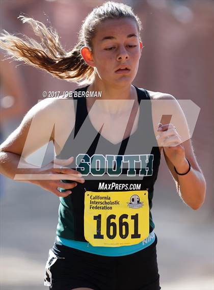 Thumbnail 1 in CIF State Cross Country Championships (Girls D3 Race) photogallery.