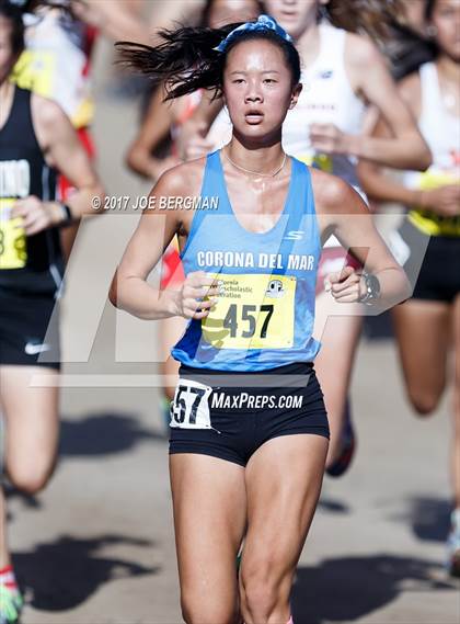 Thumbnail 2 in CIF State Cross Country Championships (Girls D3 Race) photogallery.