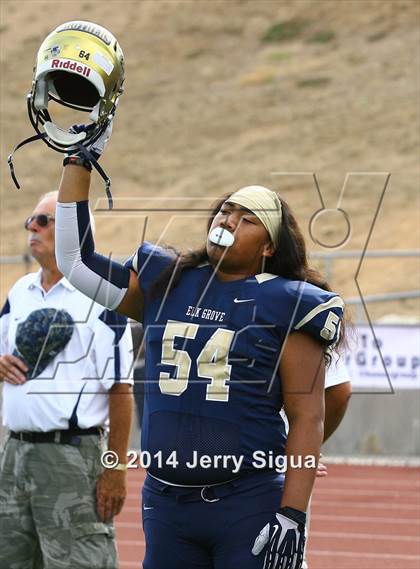 Thumbnail 3 in Elk Grove vs. Damonte Ranch (2014 Honor Bowl - NorCal) photogallery.