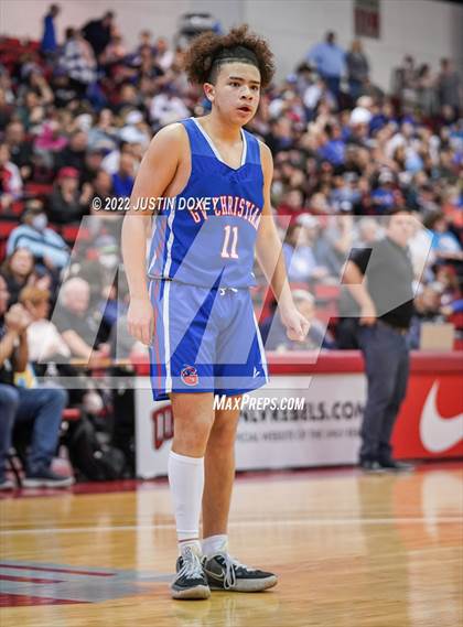Thumbnail 3 in GV Christian vs. Pahranagat Valley (NIAA Class 1A State Boys Final) photogallery.
