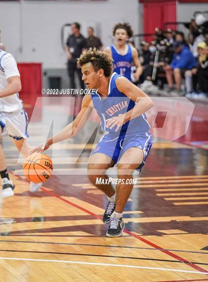 Thumbnail 1 in GV Christian vs. Pahranagat Valley (NIAA Class 1A State Boys Final) photogallery.