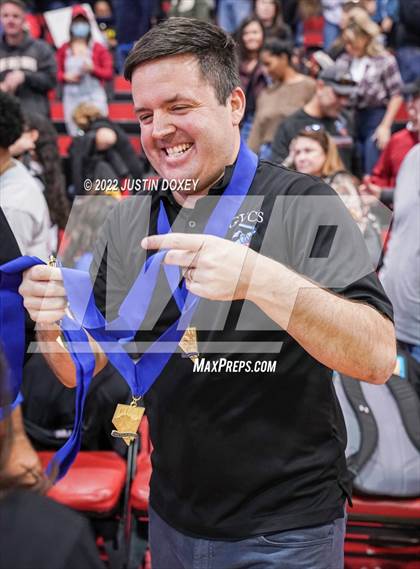 Thumbnail 3 in GV Christian vs. Pahranagat Valley (NIAA Class 1A State Boys Final) photogallery.