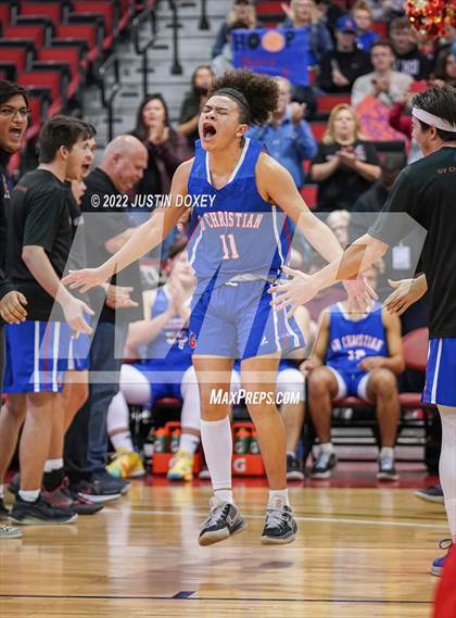 Thumbnail 2 in GV Christian vs. Pahranagat Valley (NIAA Class 1A State Boys Final) photogallery.