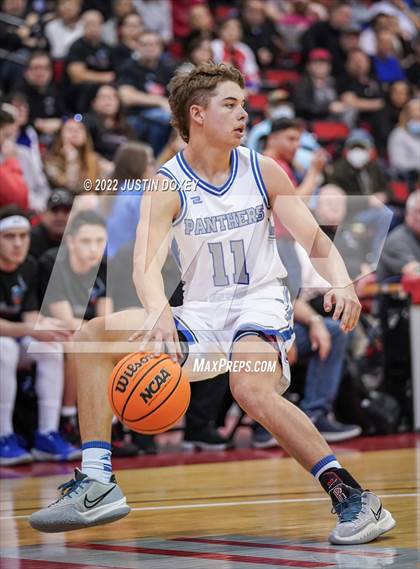 Thumbnail 2 in GV Christian vs. Pahranagat Valley (NIAA Class 1A State Boys Final) photogallery.