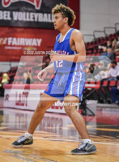 Thumbnail 3 in GV Christian vs. Pahranagat Valley (NIAA Class 1A State Boys Final) photogallery.