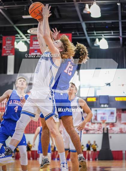 Thumbnail 1 in GV Christian vs. Pahranagat Valley (NIAA Class 1A State Boys Final) photogallery.