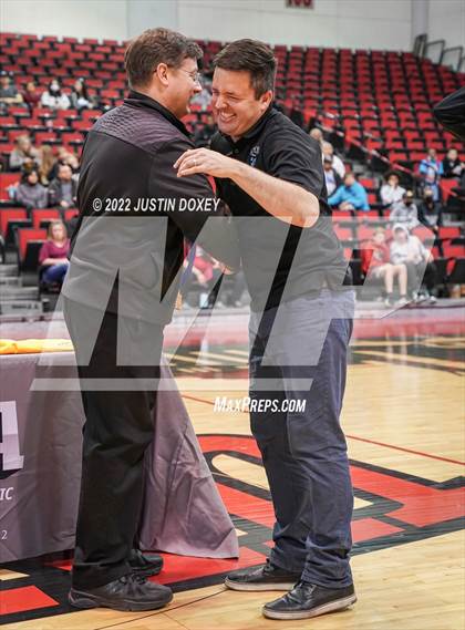 Thumbnail 2 in GV Christian vs. Pahranagat Valley (NIAA Class 1A State Boys Final) photogallery.