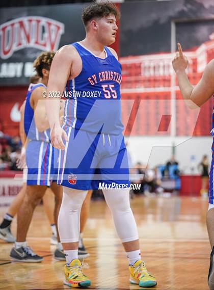 Thumbnail 1 in GV Christian vs. Pahranagat Valley (NIAA Class 1A State Boys Final) photogallery.