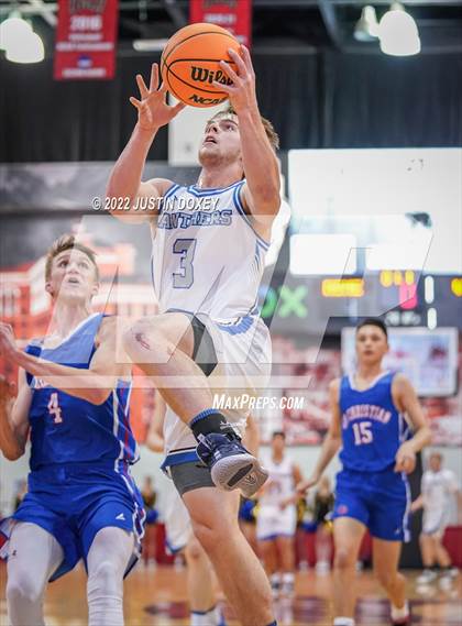 Thumbnail 2 in GV Christian vs. Pahranagat Valley (NIAA Class 1A State Boys Final) photogallery.