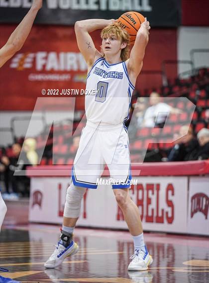 Thumbnail 1 in GV Christian vs. Pahranagat Valley (NIAA Class 1A State Boys Final) photogallery.