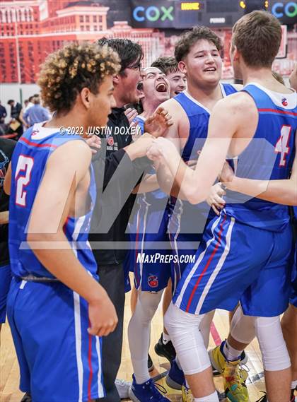 Thumbnail 1 in GV Christian vs. Pahranagat Valley (NIAA Class 1A State Boys Final) photogallery.