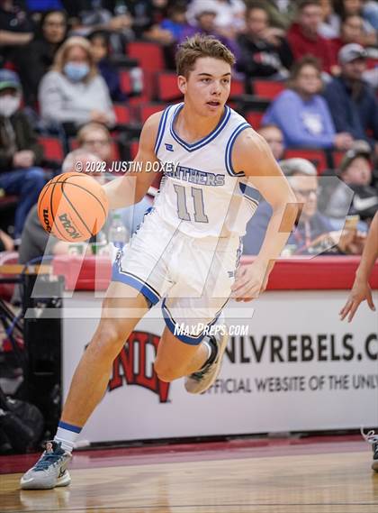 Thumbnail 1 in GV Christian vs. Pahranagat Valley (NIAA Class 1A State Boys Final) photogallery.