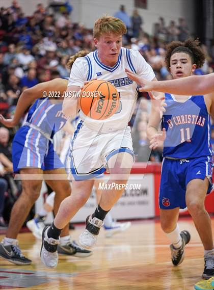 Thumbnail 1 in GV Christian vs. Pahranagat Valley (NIAA Class 1A State Boys Final) photogallery.