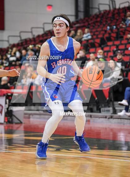 Thumbnail 1 in GV Christian vs. Pahranagat Valley (NIAA Class 1A State Boys Final) photogallery.