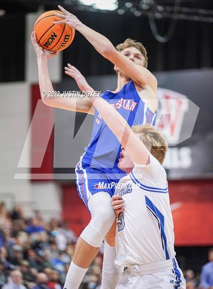 Thumbnail 3 in GV Christian vs. Pahranagat Valley (NIAA Class 1A State Boys Final) photogallery.