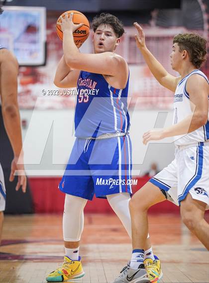 Thumbnail 1 in GV Christian vs. Pahranagat Valley (NIAA Class 1A State Boys Final) photogallery.