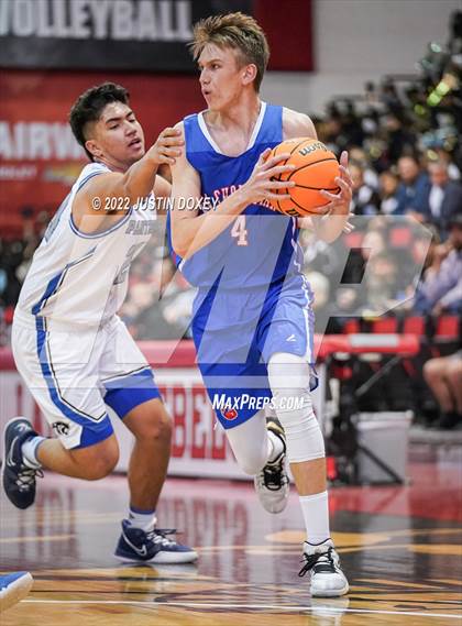 Thumbnail 2 in GV Christian vs. Pahranagat Valley (NIAA Class 1A State Boys Final) photogallery.
