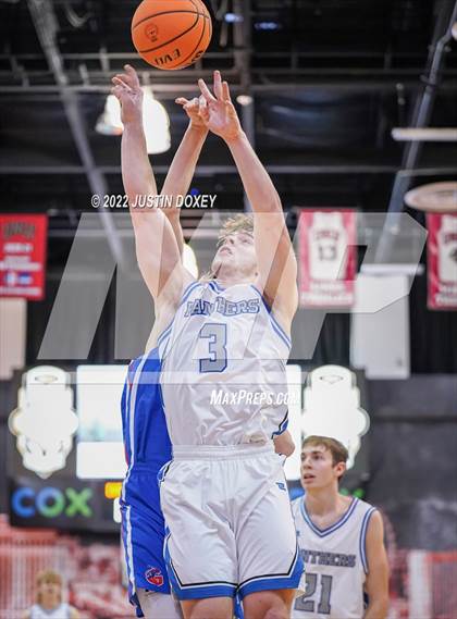 Thumbnail 1 in GV Christian vs. Pahranagat Valley (NIAA Class 1A State Boys Final) photogallery.
