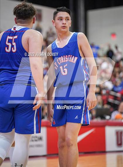 Thumbnail 3 in GV Christian vs. Pahranagat Valley (NIAA Class 1A State Boys Final) photogallery.