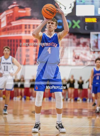 Thumbnail 1 in GV Christian vs. Pahranagat Valley (NIAA Class 1A State Boys Final) photogallery.