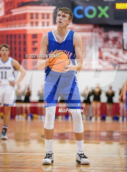 Thumbnail 3 in GV Christian vs. Pahranagat Valley (NIAA Class 1A State Boys Final) photogallery.