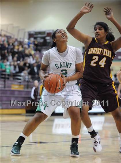 Thumbnail 3 in Christ the King vs. St. Mary's (Nike Tournament of Champions) photogallery.
