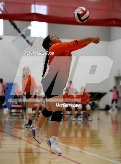 Thumbnail 3 in San Tan Foothills vs Globe (The Florence VB Invitational) photogallery.