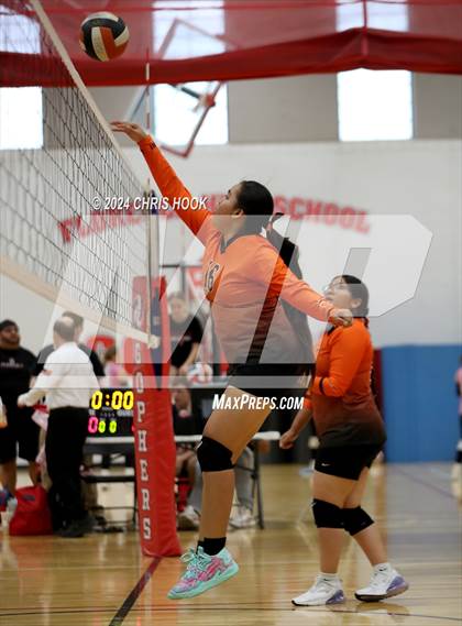 Thumbnail 1 in San Tan Foothills vs Globe (The Florence VB Invitational) photogallery.